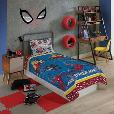 Imagem de Jogo De Cama Infantil Spider-Man 3 Peças Lepper - Companhia Fabril Lep