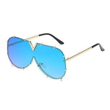 Imagem de Óculos de sol de peça única para mulheres Vintage Paw Óculos de sol masculino Uv400 Hip Hop Punk Óculos, 6, tamanho único