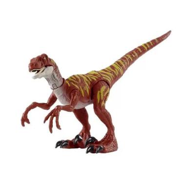 Imagem de Dinossauro Velociraptor Vermelho Jurassic World Camp Cretaceous - Matt