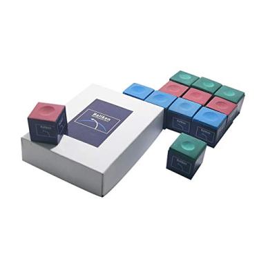 Imagem de BALIKEN Pacote com 12 gizes para tacos de bilhar/piscina (3 cores em 1 embalagem)