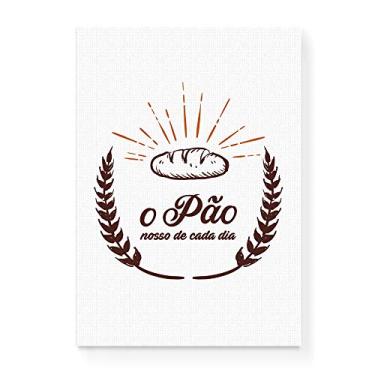 Imagem de Arte Maníacos Quadro Decorativo em Tela Canvas O Pão Nosso De Cada Dia - 23x16,25cm