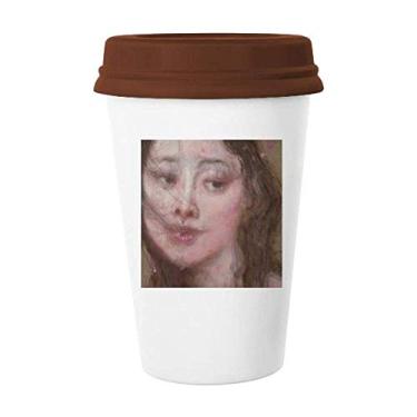 Imagem de Caneca de cerâmica Windy Night XJJ com pintura a óleo para café e copo de cerâmica