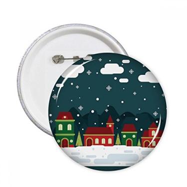 Imagem de Floco de neve, casa na árvore da nuvem, broches, decoração de roupas, 5 peças, presente