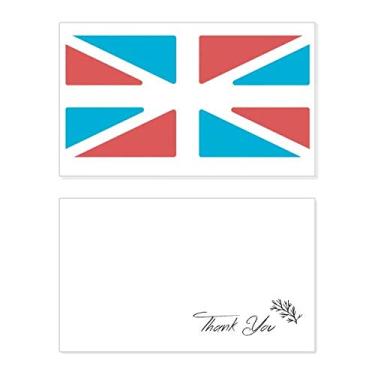 Imagem de Bandeira do Reino Unido estilo retrô cartão de agradecimento aniversário cumprimentos casamento agradecimento