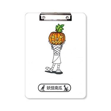 Imagem de Prancheta de Halloween Monster Pumpkin Horus para pasta, bloco de notas A4