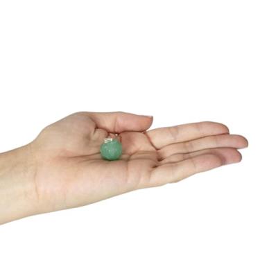 Imagem de PINGENTE BOLA/ESFERA FACETADA QUARTZO VERDE - (2 a 6) cm