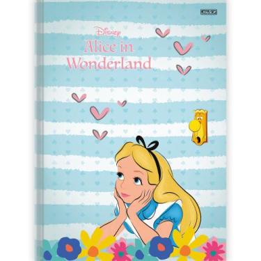 Imagem de Caderno Brochura 1/4 Alice In Wonderland Verde - 80 Folhas - São Domin