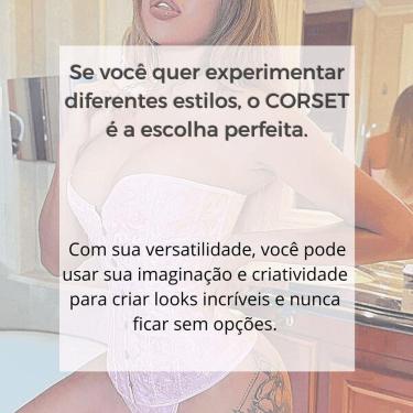 Imagem de Corset Corselet Cinta Modeladora Redutora Underbust Linha Floral Vermelho M529