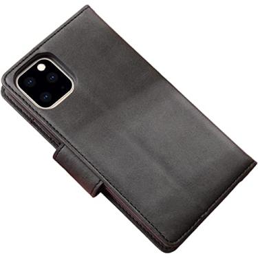 Imagem de AEHON Capa carteira para iPhone 13/13 Mini/13 Pro/13 Pro Max, Flip Folio Cases Capa de telefone RFID destacável magnética com função de suporte e slots de cartão (Cor: Preto, Tamanho: 13 Mini 5,4 polegadas)