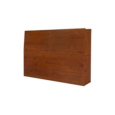 Imagem de Cabeceira Cama Queen Size Baú em Madeira para Cama Bali Meu Móvel de Madeira - Caramelo