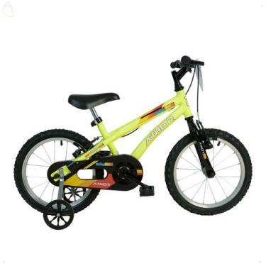 Imagem de Bicicleta Aro 16 Masculino Athor Baby Boy Amarelo Neon
