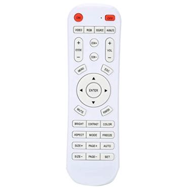 Imagem de Controle Remoto Do Projetor OKJHFD, Controle Remoto Branco Do Projetor, Controlador De Substituição Universal, Alimentado Por 2 Pilhas AAa (não Incluídas)