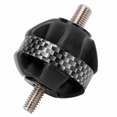 Imagem de Vomeko Estabilizador de arco de tiro com arco de borracha, amortecedor, barra de equilíbrio de choque, arco composto portátil e silenciador de arco recurvo (preto)