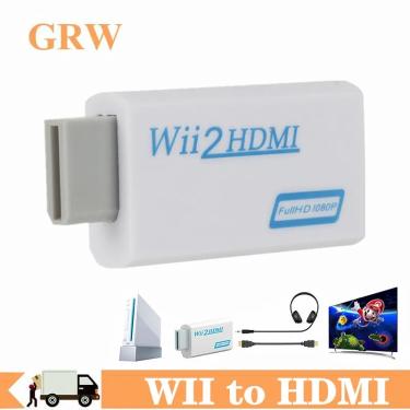 Imagem de Wii para hdmi conversor full hd 1080p wii para hdmi wii 2 hdmi conversor de áudio 3.5mm para pc hdtv