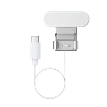 Imagem de ZEZEFUFU Pequena luz de preenchimento de vídeo para fotografia Insta360 Flow, luz recarregável de cor ajustável, luz LED para câmera