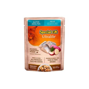 Imagem de Ração Special Cat Sache Gatos Adultos Peixe 85g