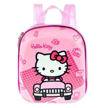 Imagem de Lancheira Infantil Escolar Hello Kitty Rosa 24X20x10 Cm - Maxlog