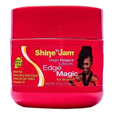 Imagem de Ampro Gel de controle de borda Shine-N-Jam Magic Fingers para tranças (pacote com 1)