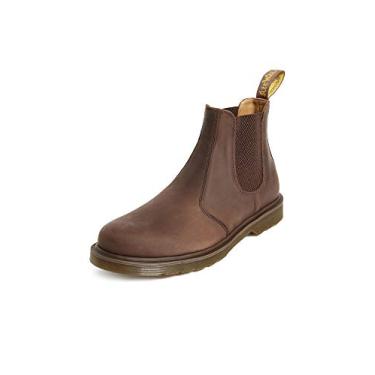 Imagem de Dr. Martens Bota Chelsea unissex 2976, marrom, 40 feminino/39 masculino, Marrom escuro Crazy Horse, 10 Women/9 Men