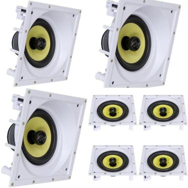 Imagem de Kit 7.0 JBL 3 Caixas Gesso CI PLUS 6SA + 4 CI PLUS 6S