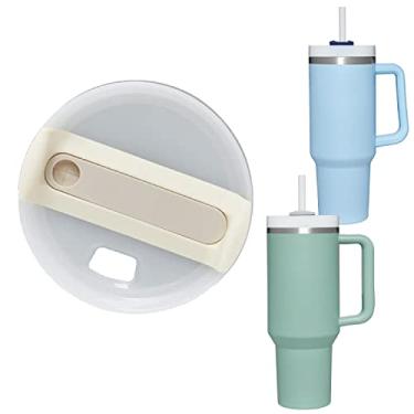 Imagem de Tampa de copo de substituição de 1,134 g - Apto para Stanley Copo Adventure Quencher H2.0 de 1,18 g (creme de 1,134 g)