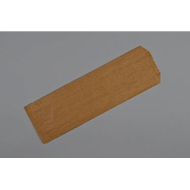 Imagem de A1 Bakery Supplies Pacote com 100 sacos de papel marrom Kraft Natural Gussett tamanho de litro sacos de papel licor vinho subsaco de papel (Natural Kraft, 5 x 3 1/2 x 18)