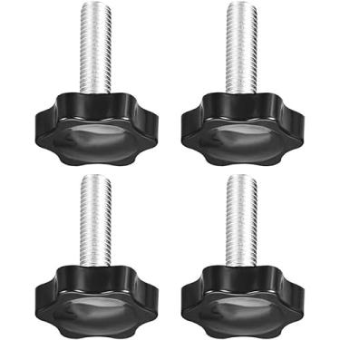 Imagem de Boxonly Puxador de parafuso de fixação para máquina de torno equipamento mecânico instrumento e equipamento da indústria de aparelhos ameixa punhos em forma de hexagonal, fecho de metal, manípulo de
