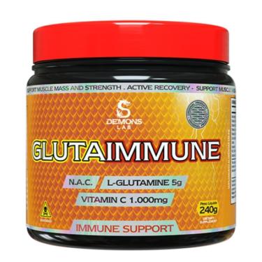 Imagem de Glutamina Gluta Immune 240g - Sem Sabor (+NAC + C + Zinco + Selênio) Demons Lab-Unissex
