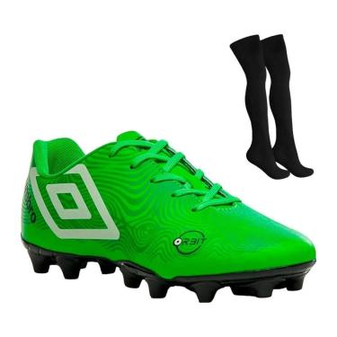 Imagem de Kit Chuteira Campo Umbro Orbit Infantil + Meião-Masculino