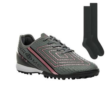 Imagem de Kit Chuteira Society Umbro Chrome + Par de Meião-Masculino