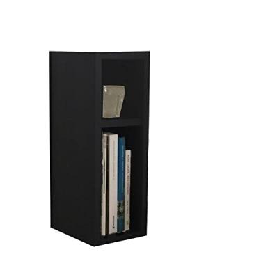 Imagem de MESA DE CABECEIRA/NICHO SUSPENSO-PRETO. 100% MDF, ACABAMENTO FEITO A MÃO