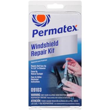 Imagem de Permatex 09103 Kit de reparo de para-brisa automotivo para para-brisas lascados e racha...