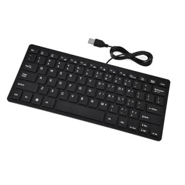 Imagem de Teclado de 78 Teclas, Mini Teclado Portátil de Ampla Compatibilidade, Ultrafino para Viagens de Negócios, Escritório Doméstico (Preto)
