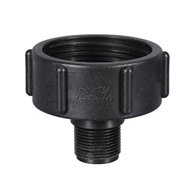 Imagem de Acessórios para tanques de água, adaptador IBC tote tank adaptador de transferência de 5 cm para conector de encaixe de mangueira de jardim (S60x6 rosca grossa para G3/10.2 cm)