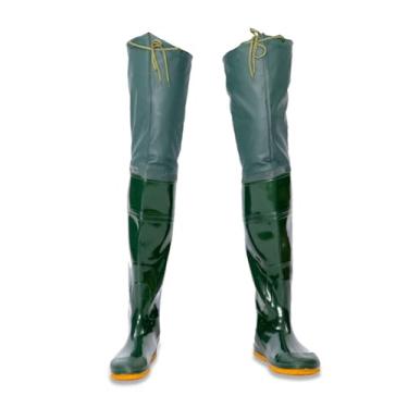 Imagem de Waders Botas De Cano Alto De 60 Cm Para Pesca Em PVC À Prova D'água Para Homens E Mulheres, Botas Leves De Cano Alto Com Sola Com Presilhas(40 EU)
