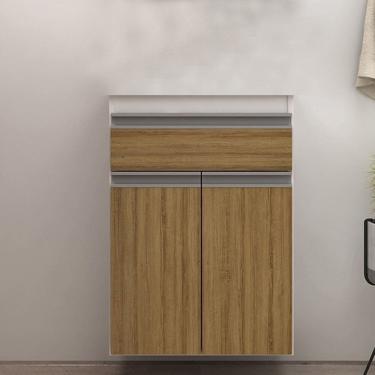 Imagem de Gabinete de Banheiro 50cm sem Cuba/lavatório Ref 501 Branco/Itapuã