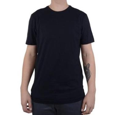 Imagem de Camiseta Masculina Lado Avesso Algodão Pima Preta - LH1642-Masculino
