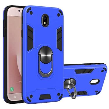 Imagem de Estojo anti-riscos Para o caso Samsung Galaxy J7 Pro-J730, capa à prova de choque de grau militar com suporte de monte de montagem de carro magnético para Samsung Galaxy J7 Pro-J730 Protector Case Cap