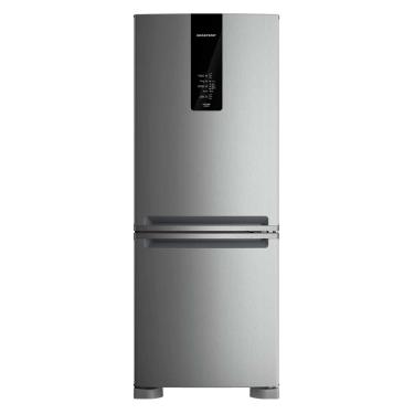 Imagem de Geladeira Brastemp Frost Free Inverse 447 Litros Cor Inox Com Smart Flow E Fresh Box 110V