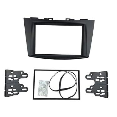 Imagem de 2 Din Car Audio Radio Stereo Fascia Repalcement Compatível com Suzuki Swift 2011 2012 2013 2014 2015 2016 Montagem em Painel Moldura Moldura Acabamento de Moldura