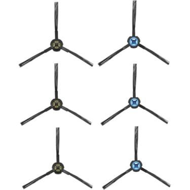 Imagem de DrAer 6 peças de escovas laterais de substituição para iLife V8 V80 V8S X800 X785 X750 A9S A7 acessórios de aspirador de pó robô 3 pares esquerda e direita azul e amarelo