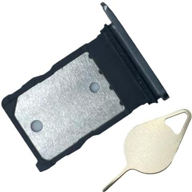 Imagem de SECRETIGER Suporte de bandeja de cartão SIM com pino de substituição para Google Pixel 9 Pro Card Slot para fácil acesso ao cartão SIM GR83Y GEC77 GWVK6 - Obsidiana