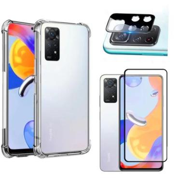 Imagem de Capa Capinha e Película 3D e Película Câmera Para Redmi Note 11 4G - S