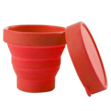 Imagem de 10x Copos Retrátil De Silicone Dobrável 150ml Ecológico - PL