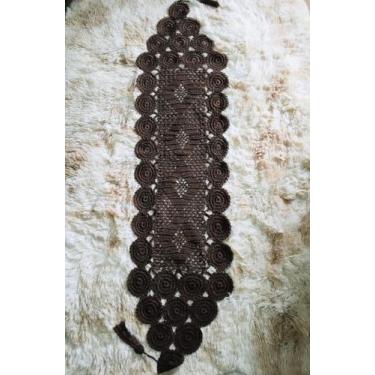 Imagem de CAMINHO DE CROCHE PRETO LINHA croche feito a mao - RICATEX