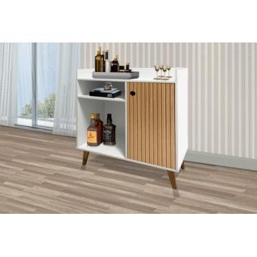 Imagem de Aparador / Balcão Cantinho do Café MAD Modelo Retrô 1 Porta e Nichos C