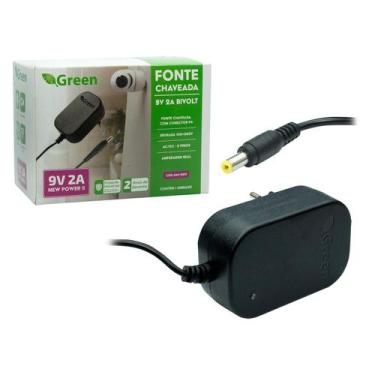 Imagem de Fonte Alimentação Rotuladora Pt-80 Brother 9V 2A Pt10 Pt1000 - Green