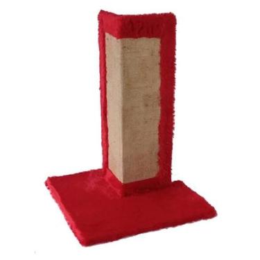 Imagem de Arranhador Gatos De Canto Protege Móveis Sofás Vermelho - Akara Do Gat