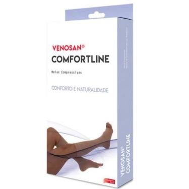 Imagem de Meia 3/4 Média Compressão Venosan Comfortline 20-30 AD PE Aberto, Bege