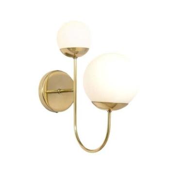 Imagem de Metal Domado Arandela 6074.05 Sole Curve Haste Dupla Ouro